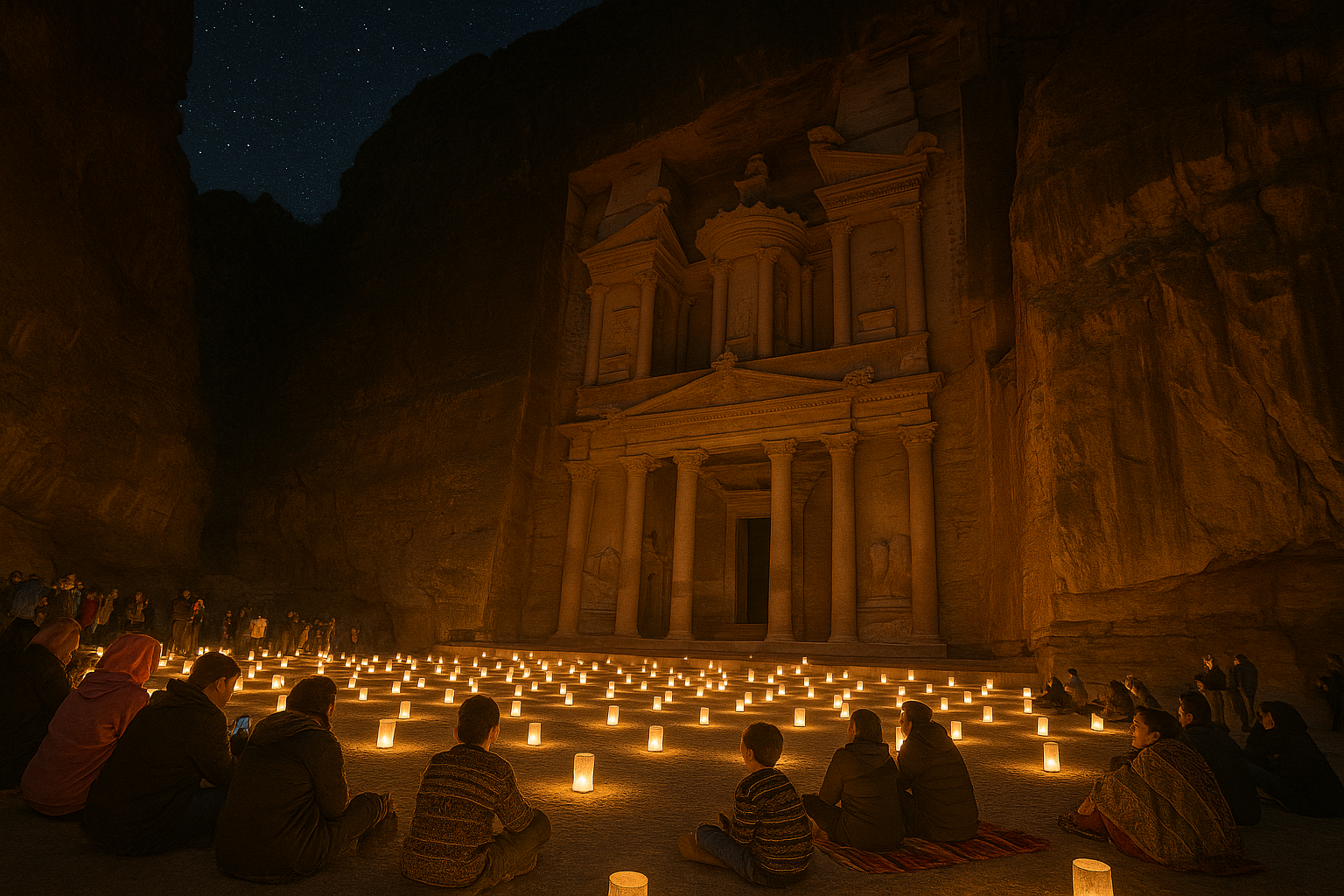 Petra by Night Event in Jordan